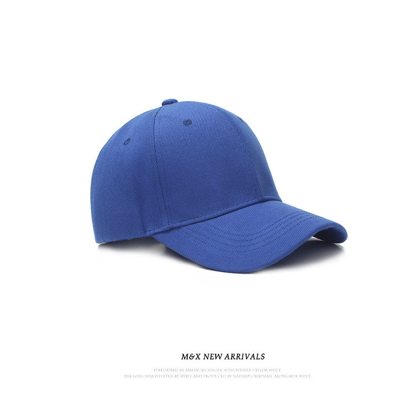 Unisex Solid Color Adjustable Baseball Cap royal-blue by HitMyNeed