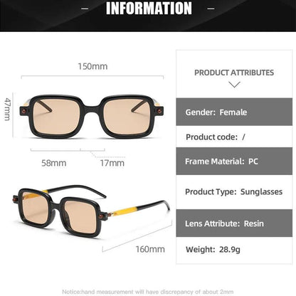 Unisex Square Vintage Punk Sunglasses UV400 by HitMyNeed