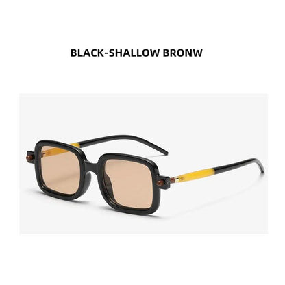 Unisex Square Vintage Punk Sunglasses UV400 c1 by HitMyNeed