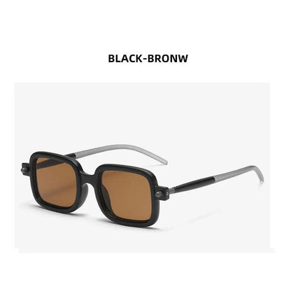 Unisex Square Vintage Punk Sunglasses UV400 c5 by HitMyNeed