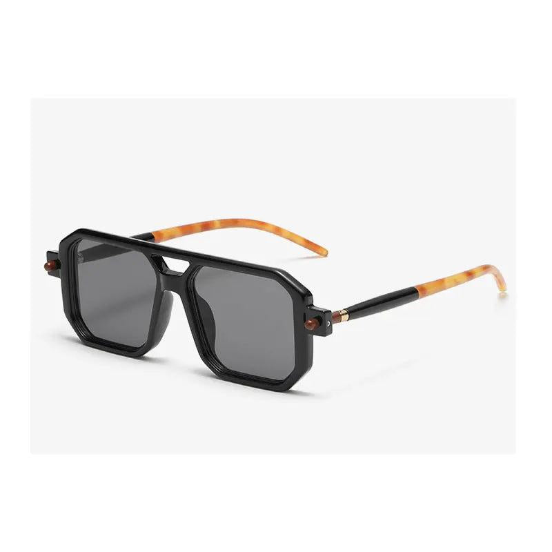 Unisex Square Vintage Punk Sunglasses UV400 d1 by HitMyNeed