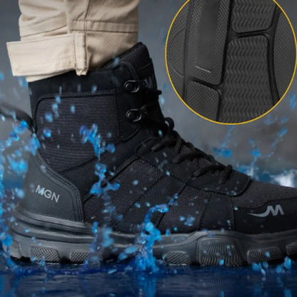 Unisex Steel Toe Non-Slip Puncture-Resistant Work Shoes by HitMyNeed