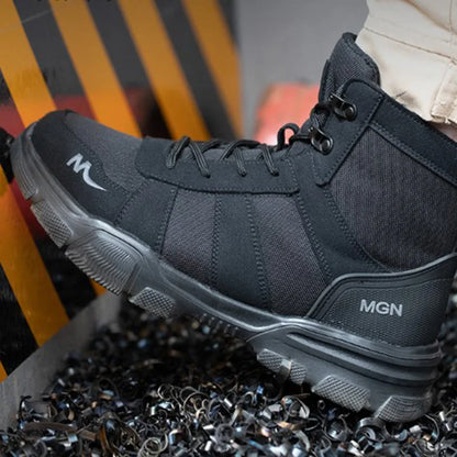 Unisex Steel Toe Non-Slip Puncture-Resistant Work Shoes by HitMyNeed