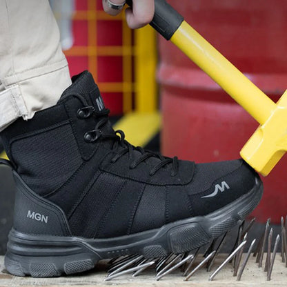 Unisex Steel Toe Non-Slip Puncture-Resistant Work Shoes by HitMyNeed