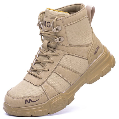 Unisex Steel Toe Non-Slip Puncture-Resistant Work Shoes brown 46.0 by HitMyNeed