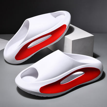 Unisex Summer EVA Platform Slide Sandals white-red 40-41 by HitMyNeed