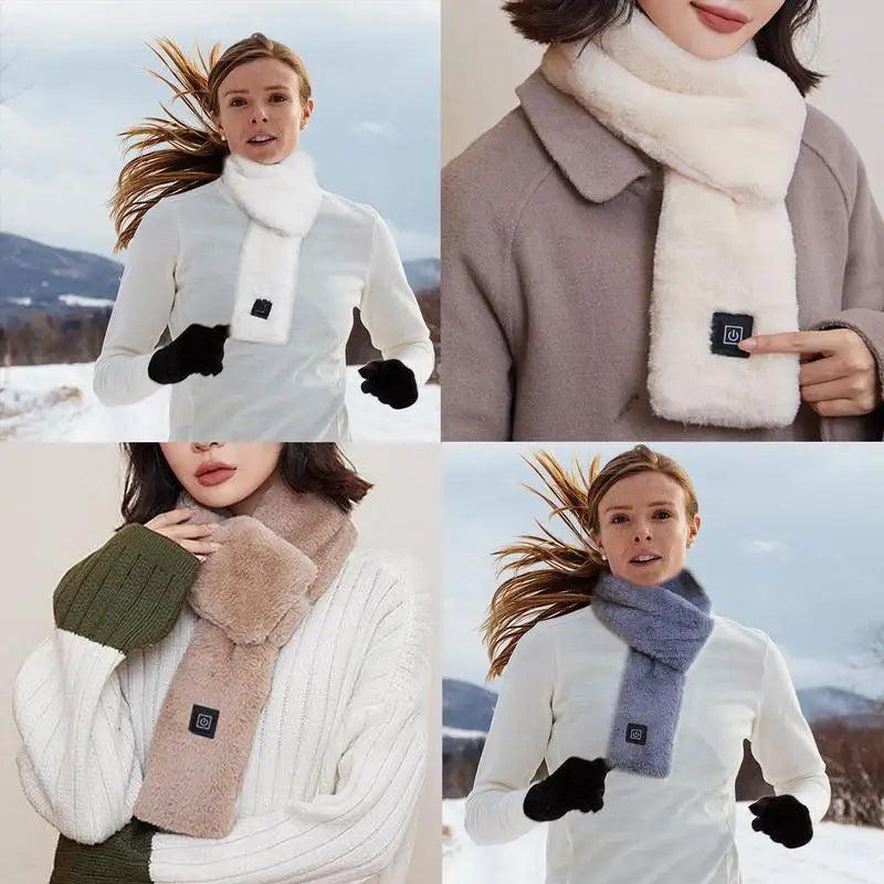 Unisex USB Electric Heating Scarf with 3 Heat Levels by HitMyNeed