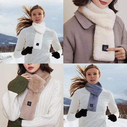 Unisex USB Electric Heating Scarf with 3 Heat Levels by HitMyNeed