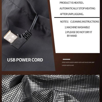 Unisex USB Heated Vest with Graphene Heat Zones by HitMyNeed