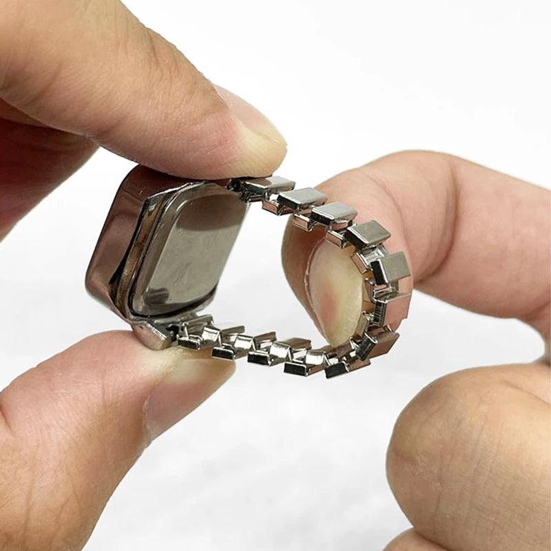 Unisex Vintage Punk Finger Watch Ring by HitMyNeed