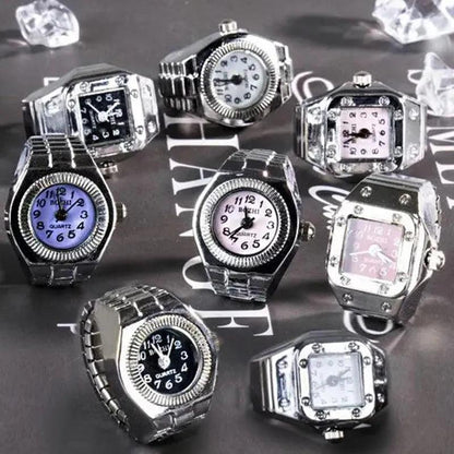 Unisex Vintage Punk Finger Watch Ring by HitMyNeed