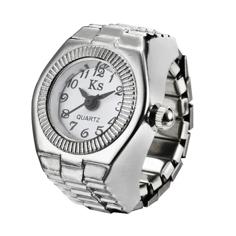 Unisex Vintage Punk Finger Watch Ring style-05 by HitMyNeed