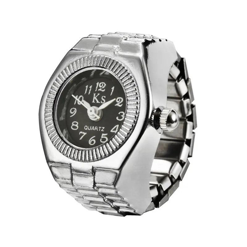 Unisex Vintage Punk Finger Watch Ring style-06 by HitMyNeed
