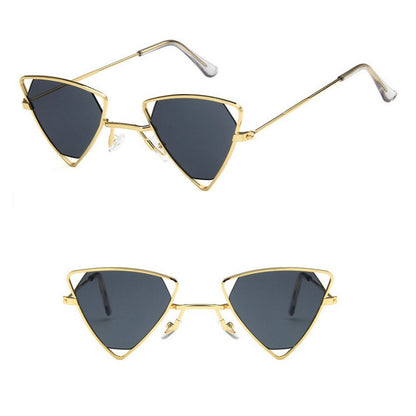 Unisex Vintage Triangle Sunglasses Metal Frame by HitMyNeed
