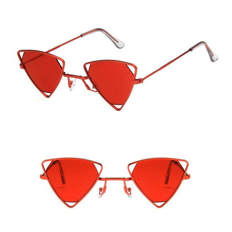 Unisex Vintage Triangle Sunglasses Metal Frame by HitMyNeed