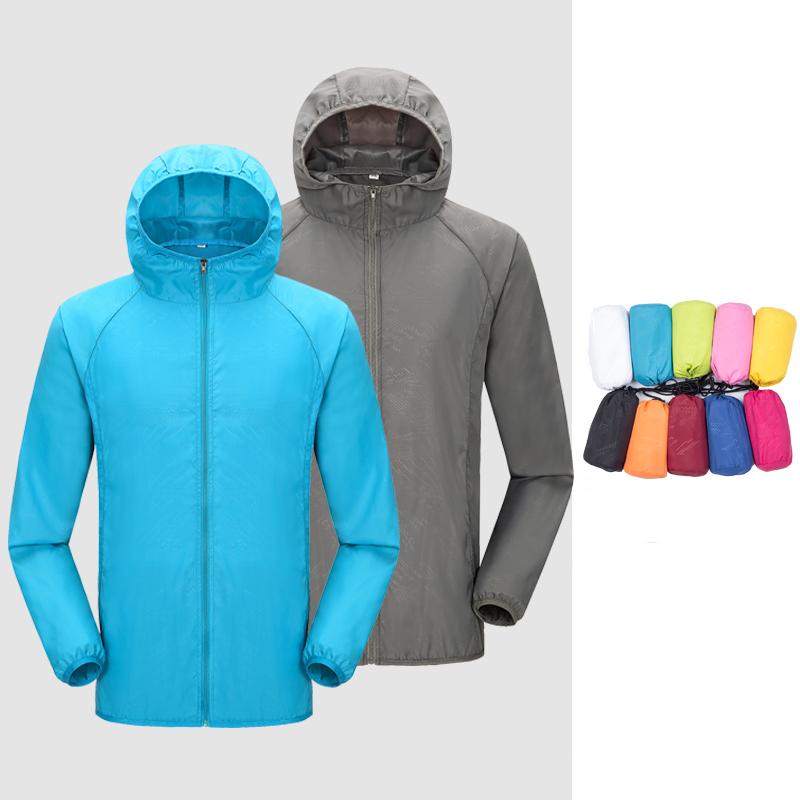 Unisex Waterproof Camping Rain Jacket with Hood by HitMyNeed