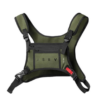 Unisex Waterproof Chest Bag for Outdoor Sports armygreen by HitMyNeed