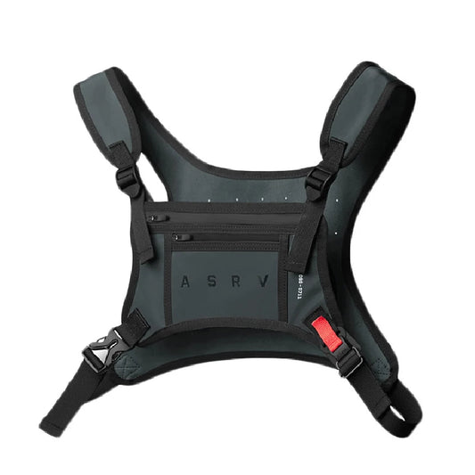 Unisex Waterproof Chest Bag for Outdoor Sports dark-gray by HitMyNeed