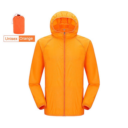 Unisex Waterproof Hiking Windbreaker Jacket unisex-orange xxxl by HitMyNeed