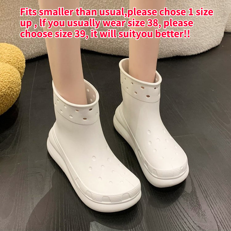 Unisex Waterproof Rubber Rain Boots by HitMyNeed