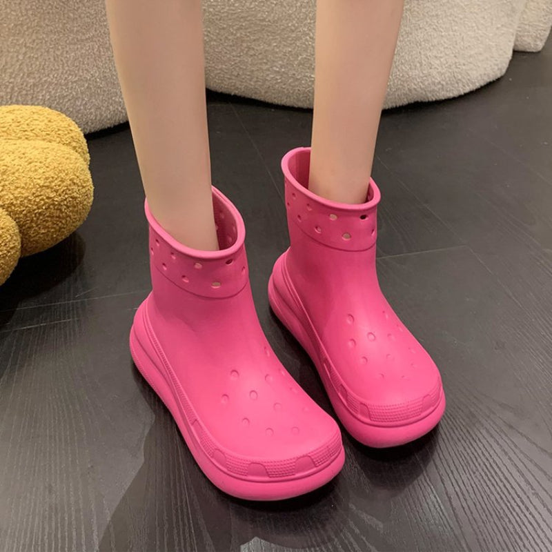 Unisex Waterproof Rubber Rain Boots by HitMyNeed