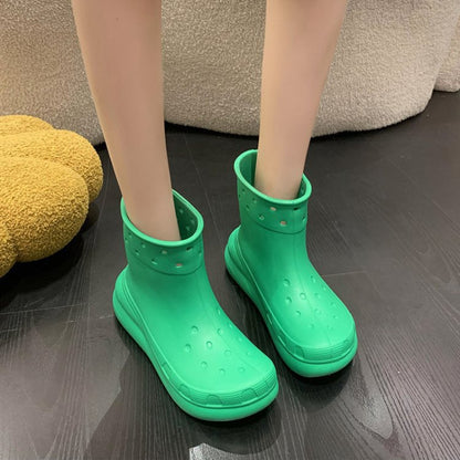 Unisex Waterproof Rubber Rain Boots by HitMyNeed