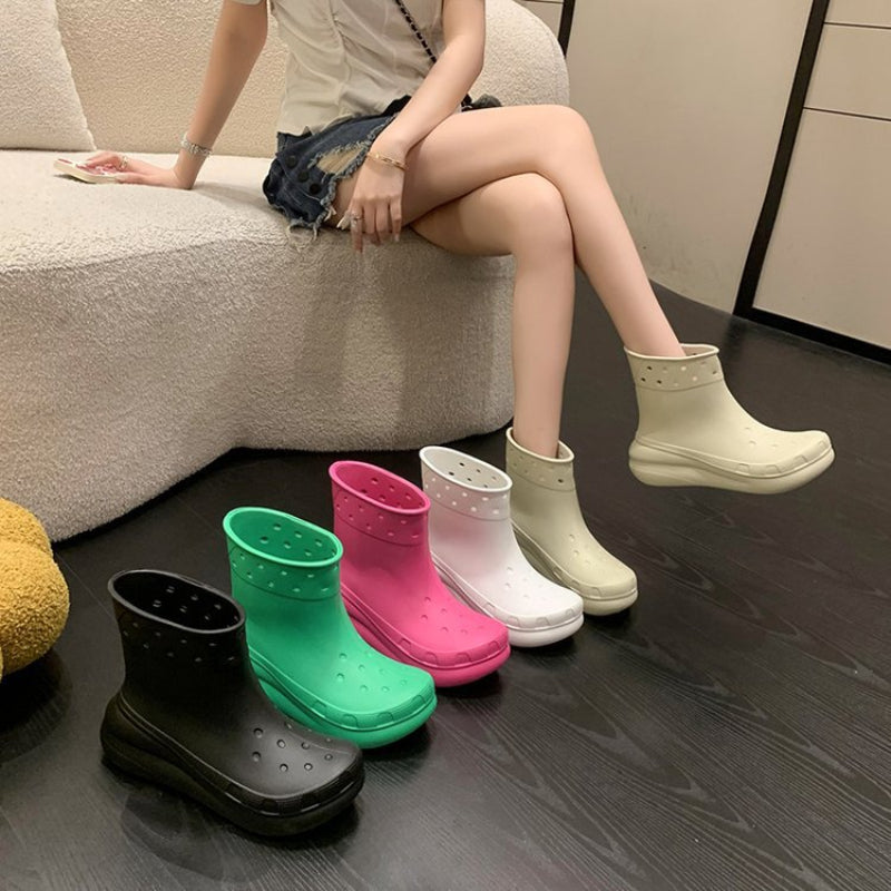 Unisex Waterproof Rubber Rain Boots by HitMyNeed