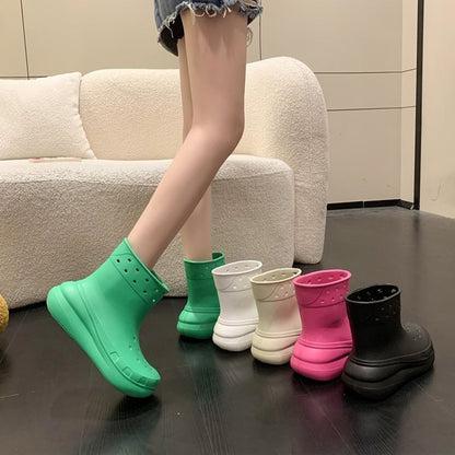Unisex Waterproof Rubber Rain Boots by HitMyNeed