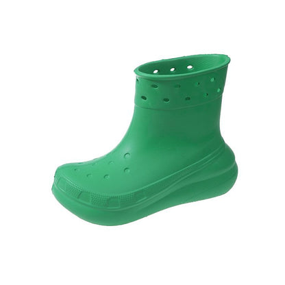 Unisex Waterproof Rubber Rain Boots green-1 39-40foot-24cm by HitMyNeed