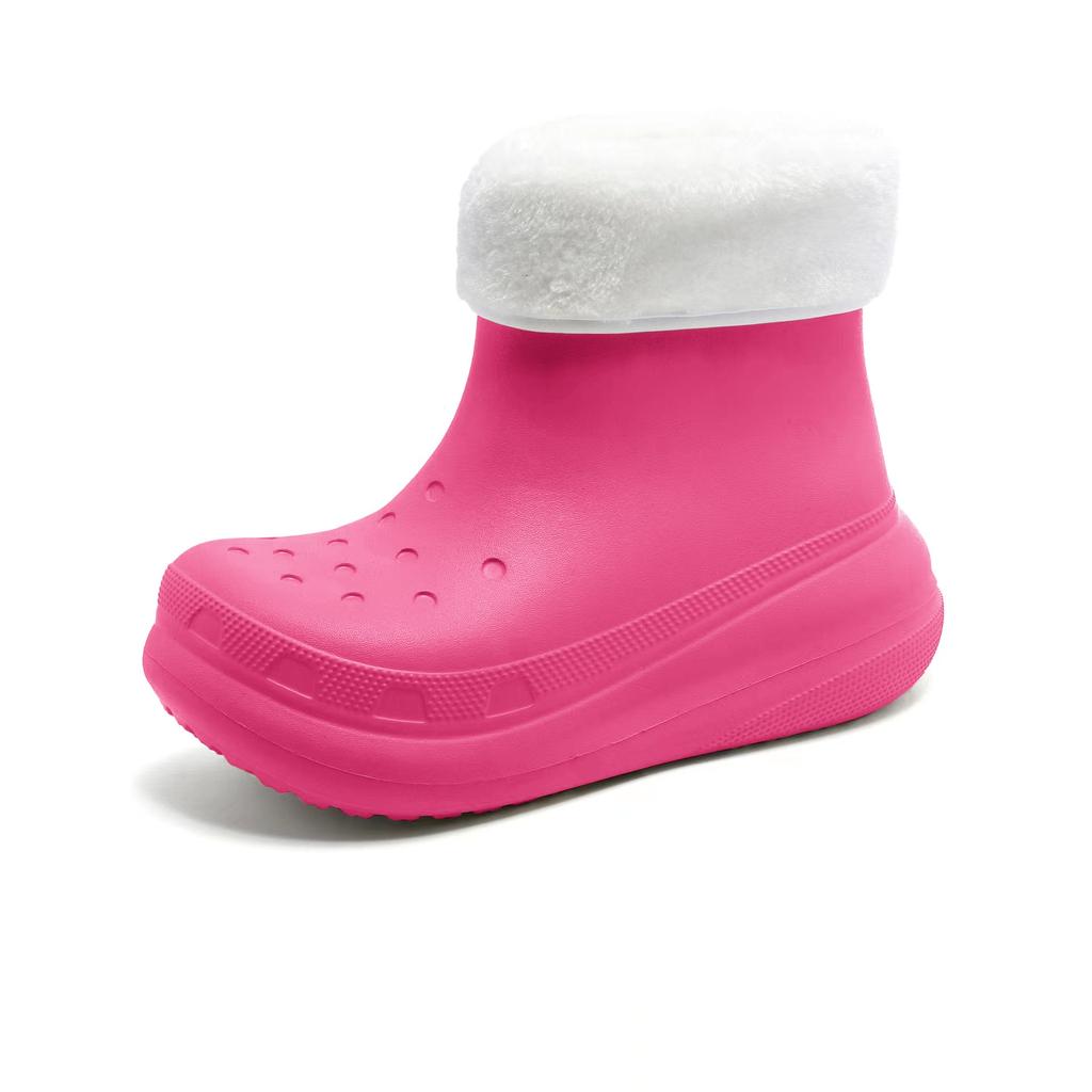 Unisex Waterproof Rubber Rain Boots rosy-red-2 41-42foot-25cm by HitMyNeed