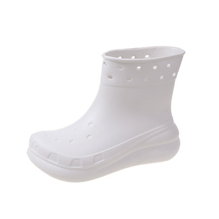 Unisex Waterproof Rubber Rain Boots white-1 41-42foot-25cm by HitMyNeed