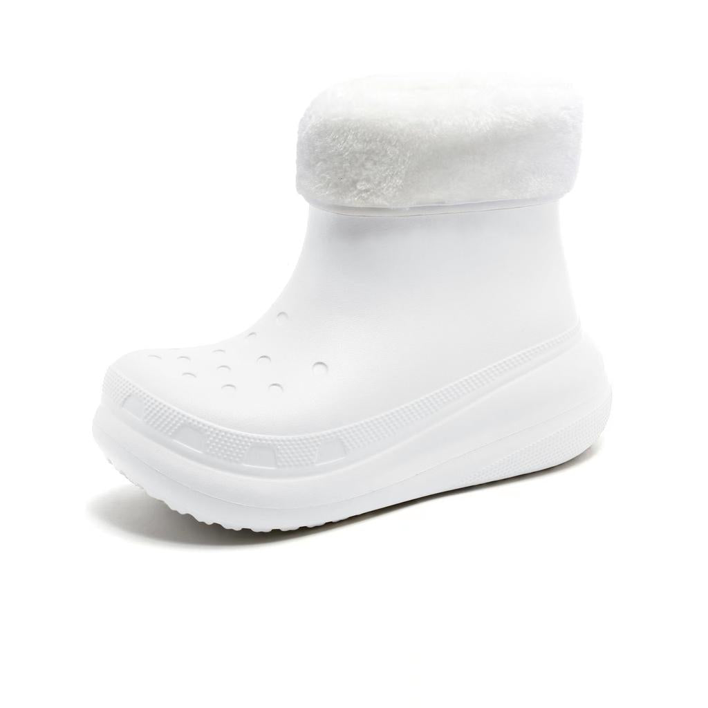Unisex Waterproof Rubber Rain Boots white-2 35-36foot-22cm by HitMyNeed