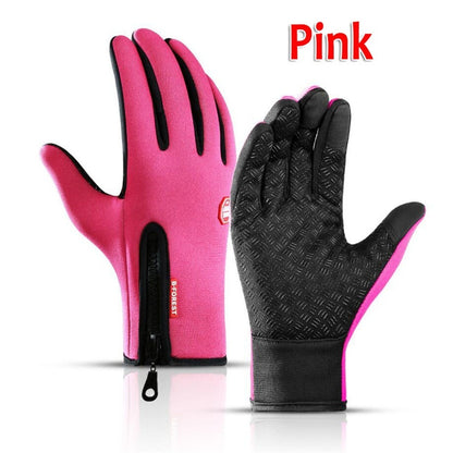 Unisex Waterproof Winter Tactical Touchscreen Gloves pink m by HitMyNeed