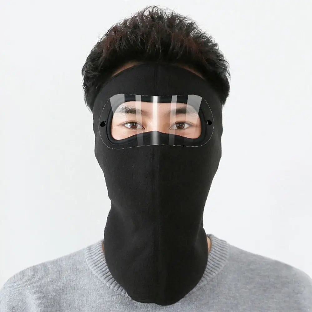 Unisex Windproof Ski & Motorcycle Face Mask black long by HitMyNeed