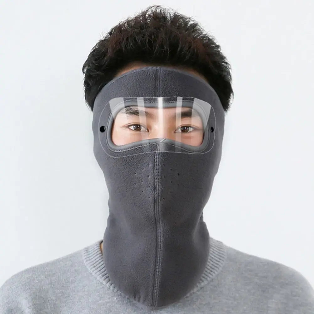 Unisex Windproof Ski & Motorcycle Face Mask gray long by HitMyNeed
