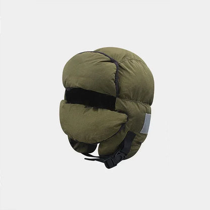 Unisex Winter Ear Protection Hat with Mask army-green by HitMyNeed