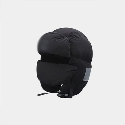 Unisex Winter Ear Protection Hat with Mask black by HitMyNeed