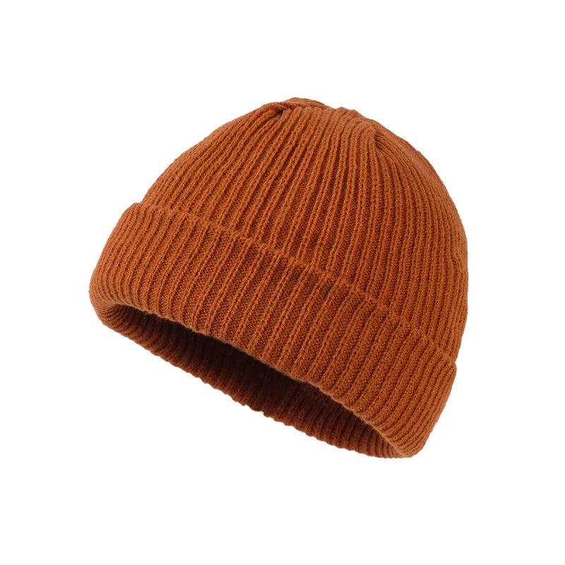 Unisex Winter Skull Cap Beanie brown by HitMyNeed
