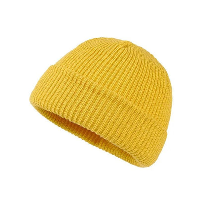 Unisex Winter Skull Cap Beanie light-yellow by HitMyNeed
