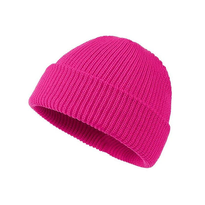Unisex Winter Skull Cap Beanie rose-red by HitMyNeed