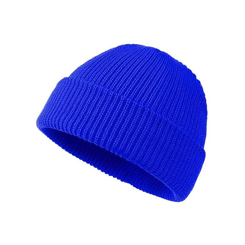 Unisex Winter Skull Cap Beanie sapphire-blue by HitMyNeed