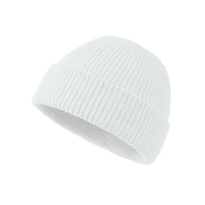 Unisex Winter Skull Cap Beanie white by HitMyNeed