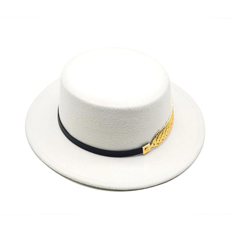 Unisex Wool Felt Trilby Fedora with Wide Brim by HitMyNeed