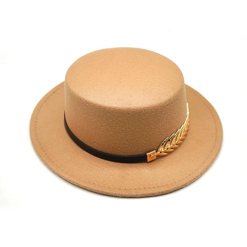 Unisex Wool Felt Trilby Fedora with Wide Brim by HitMyNeed