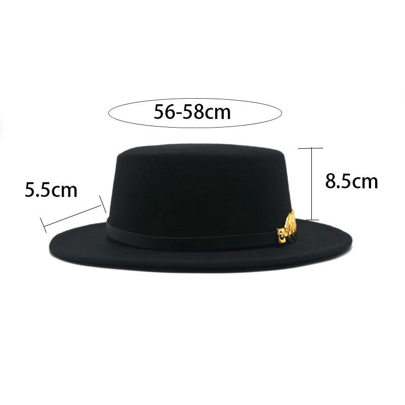 Unisex Wool Felt Trilby Fedora with Wide Brim by HitMyNeed