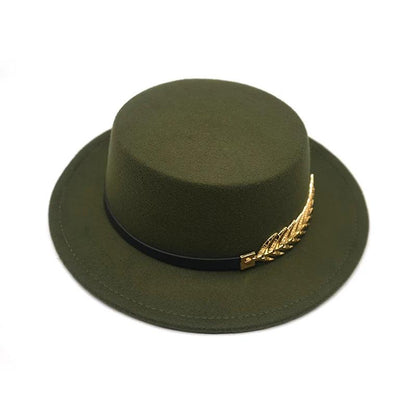 Unisex Wool Felt Trilby Fedora with Wide Brim 3 by HitMyNeed