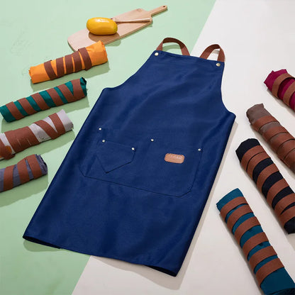 Unisex Work Apron for Kitchen, Salon & Retail by HitMyNeed