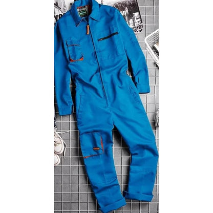Unisex Work Coveralls for Welding & Auto Repair blue-one-pc 4xl by HitMyNeed