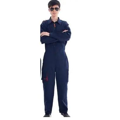 Unisex Work Coveralls for Welding & Auto Repair dark-blue 5xl by HitMyNeed