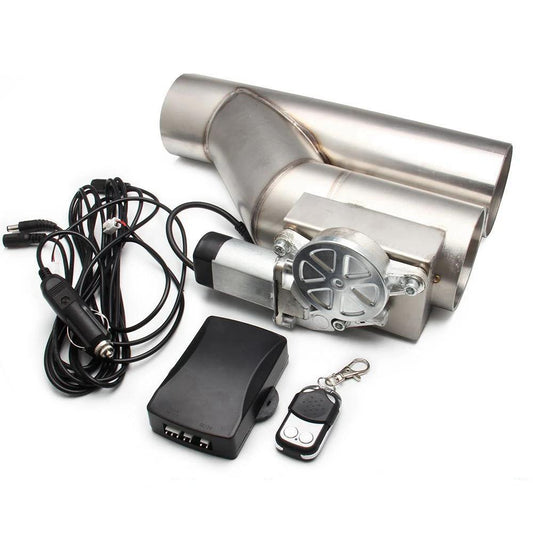 Universal 2.5"-3" Electric Exhaust Cutout Y Pipe Kit 2-5-inch by HitMyNeed